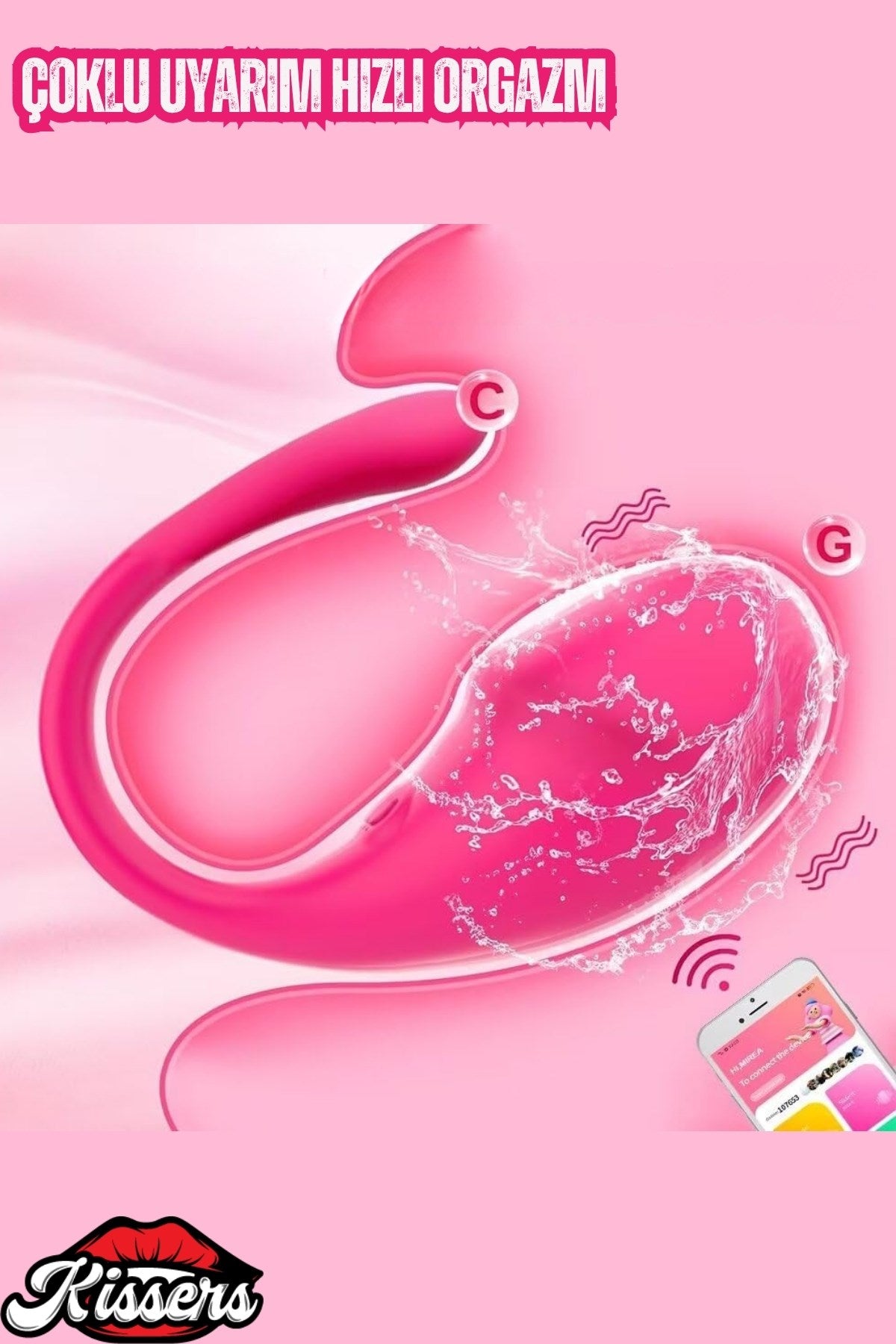 Uygulama Telefon Kontrollü Titreşimli G Nokta Ve Klitoris Uyarıcılı Public Giyilebilir Vibratör