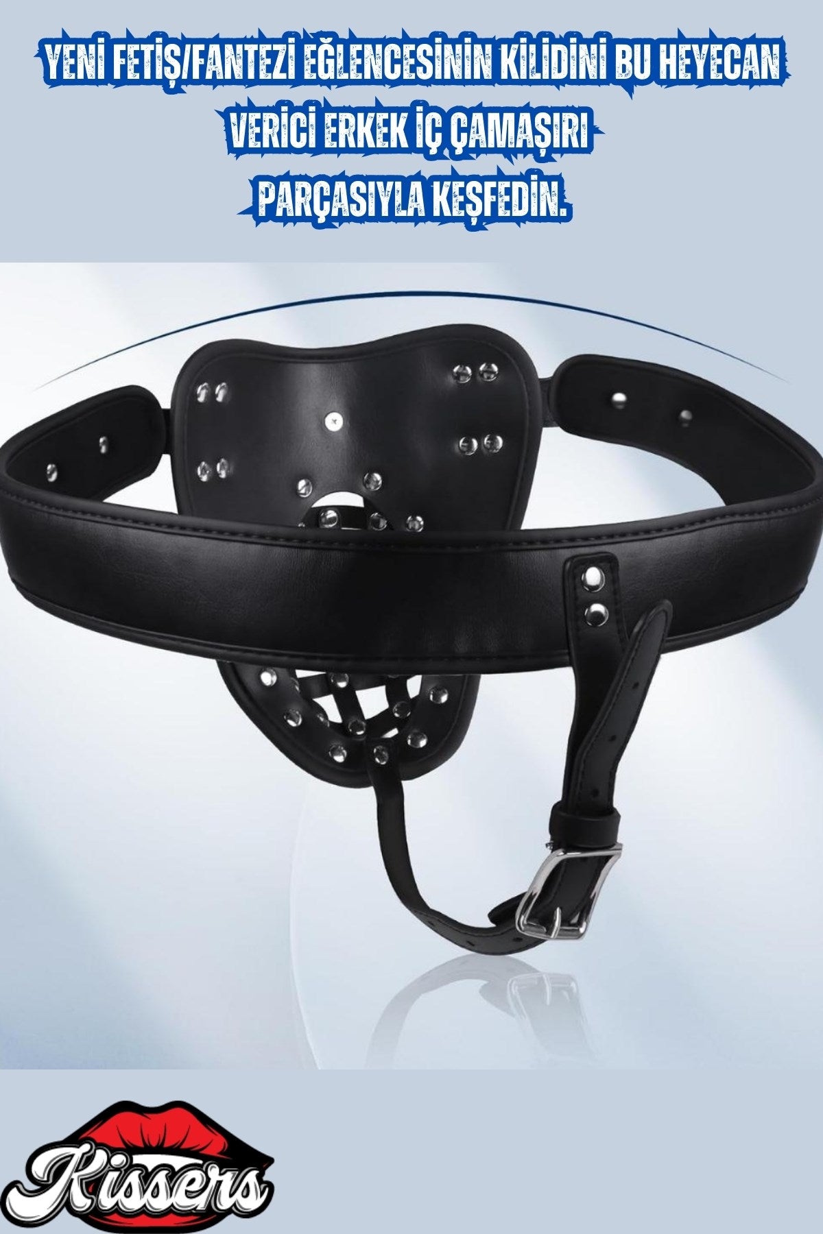 Bsdm Kemerli Penis Esaret Kafesi Nefes Alabilir Ayarlanabilir Askılı Deri Külot Bekaret Penis Kilidi