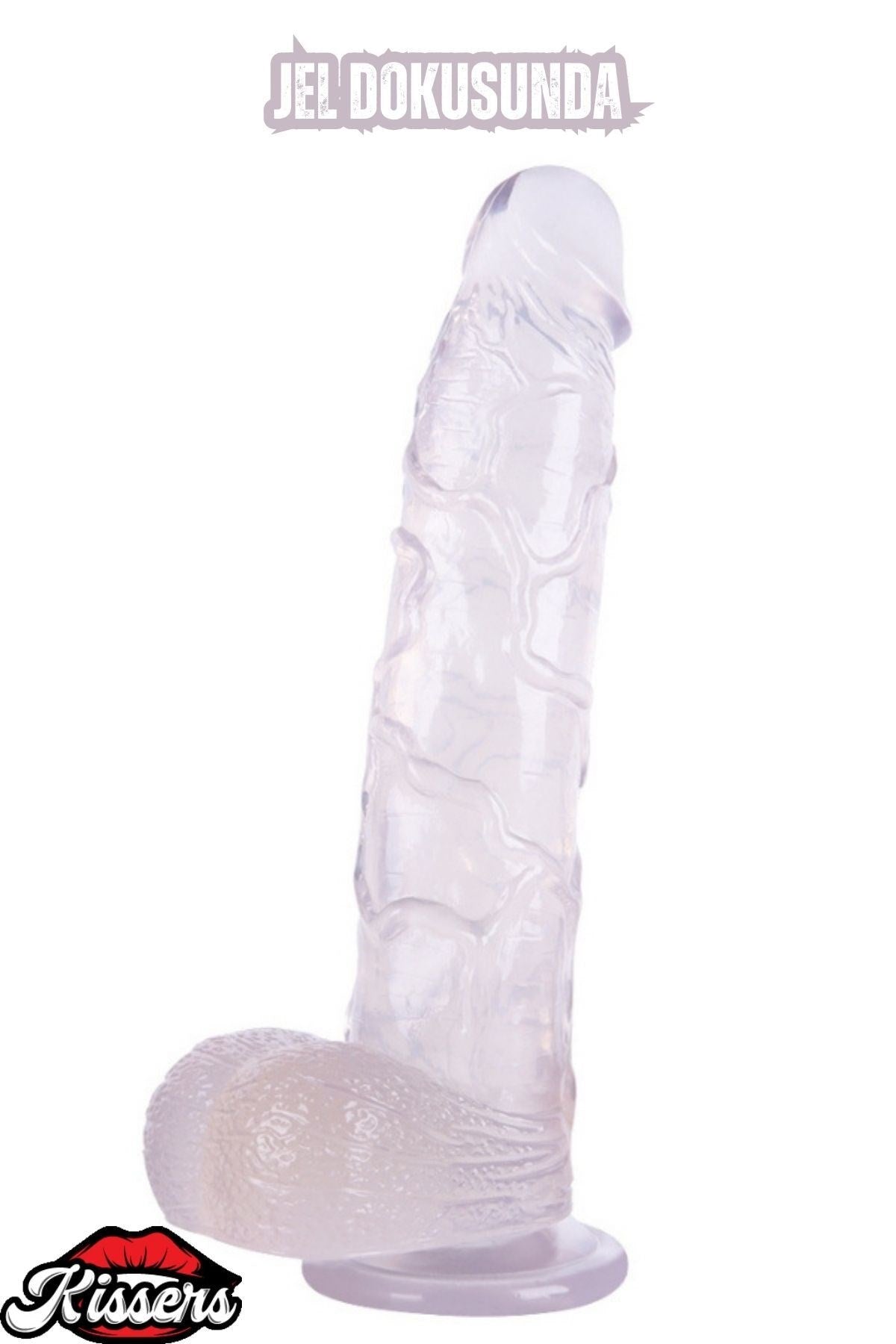 Ultra Realistik Damarlı Bükülebilir Vantuzlanabilir Jel Dokusunda Beyaz Dildo Penis 29.4 Cm