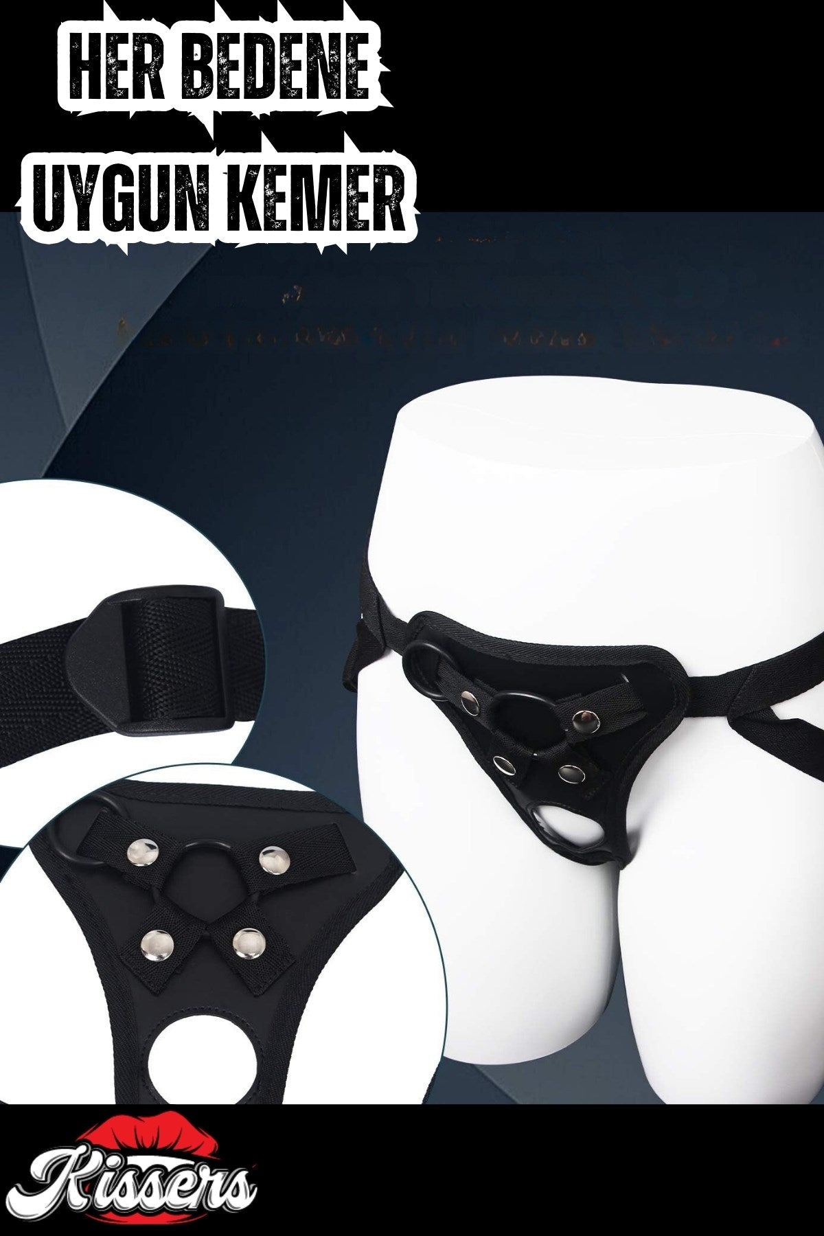 Şeffaf Jel Dokusunda Testissiz Damarlı Belden Bağlamalı Lüx Kemerli Realistik Penis Dildo 20 Cm