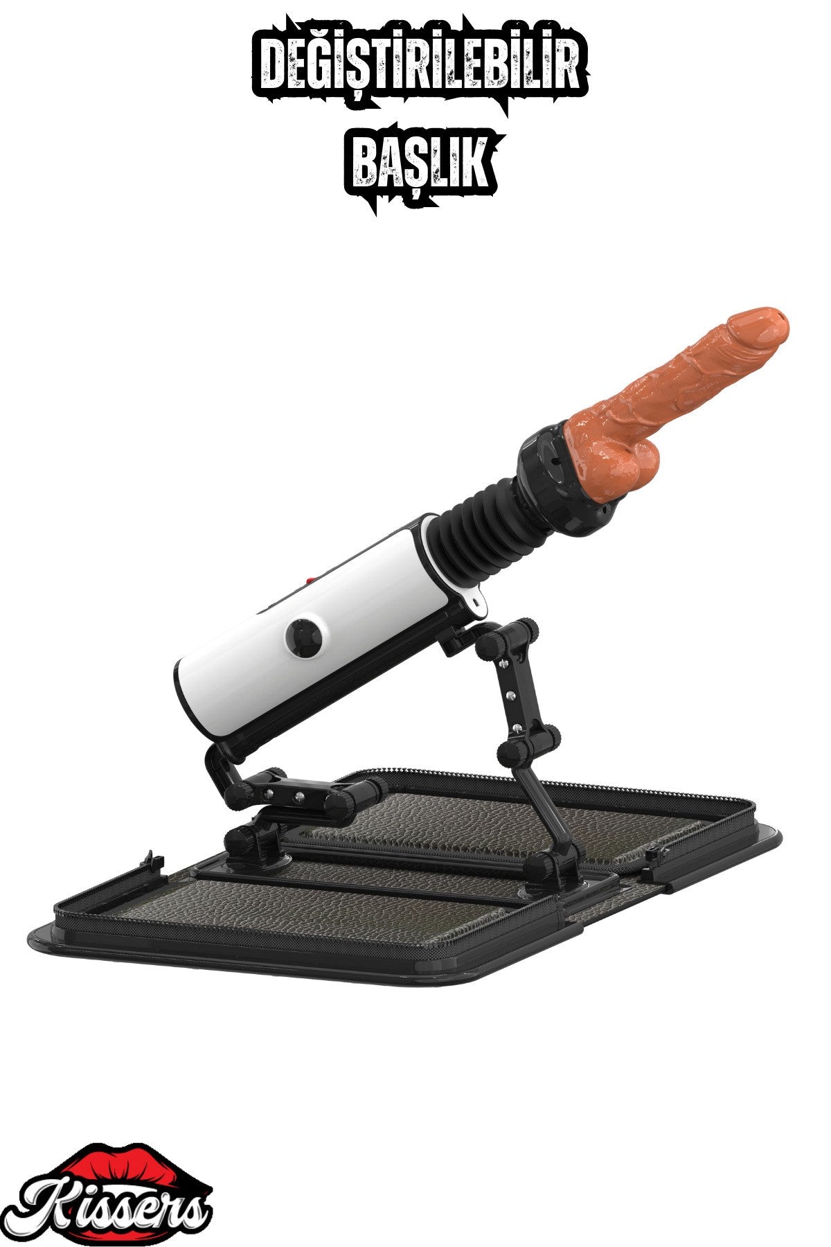 Özel Dekor Siyah Çantalı Değiştirilebilir Penisli Uzaktan Kumandalı Sex Makinesi