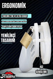 Bsdm Silikon Penis Kilidi White Chastity Cock Cage Bekaret Cihazı Beyaz Penis Esaret Kafesi