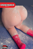 Yeni Nesil Anal Vajinal Titreşimli Isıtmalı 7 Kg 72 Cm Beyaz Ten Çift Girişli Bacak Realistik Manken