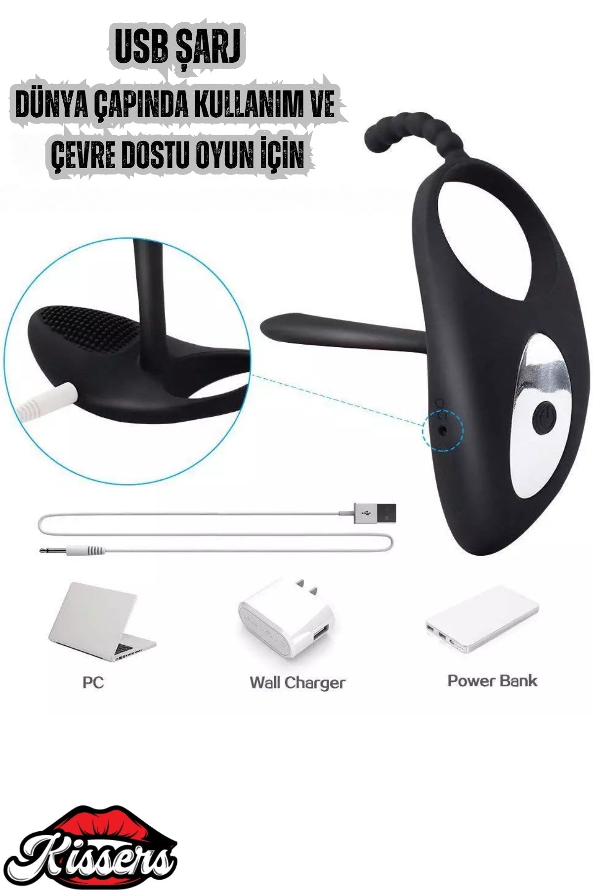 Uzaktan Kumandalı Testise Geçirmeli G Noktası Ve Klitoris Uyarıcılı Vibratör Penis Halkası