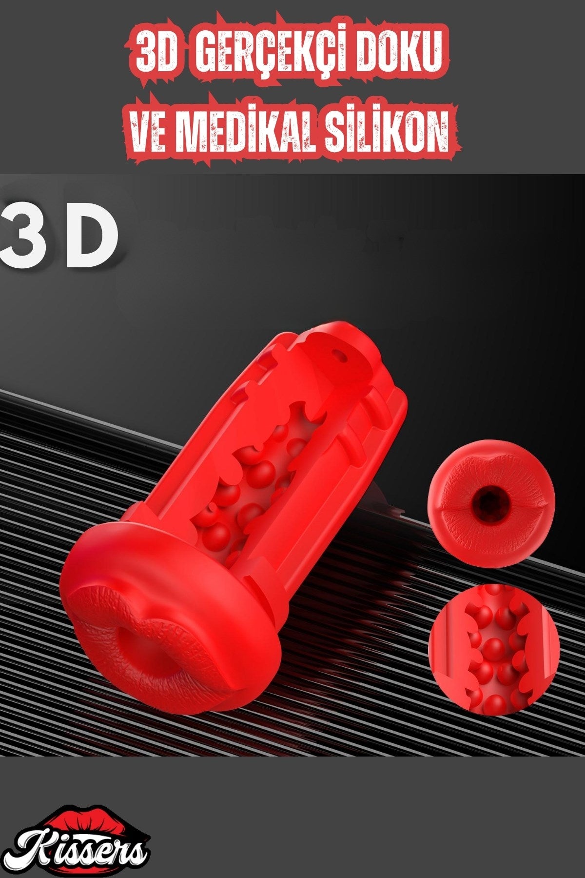 Şarjlı Telefon Tutuculu Isıtmalı Titreşimli Emiş Özellikli Dudak Görünümlü Tam Otomatik Mastürbatör