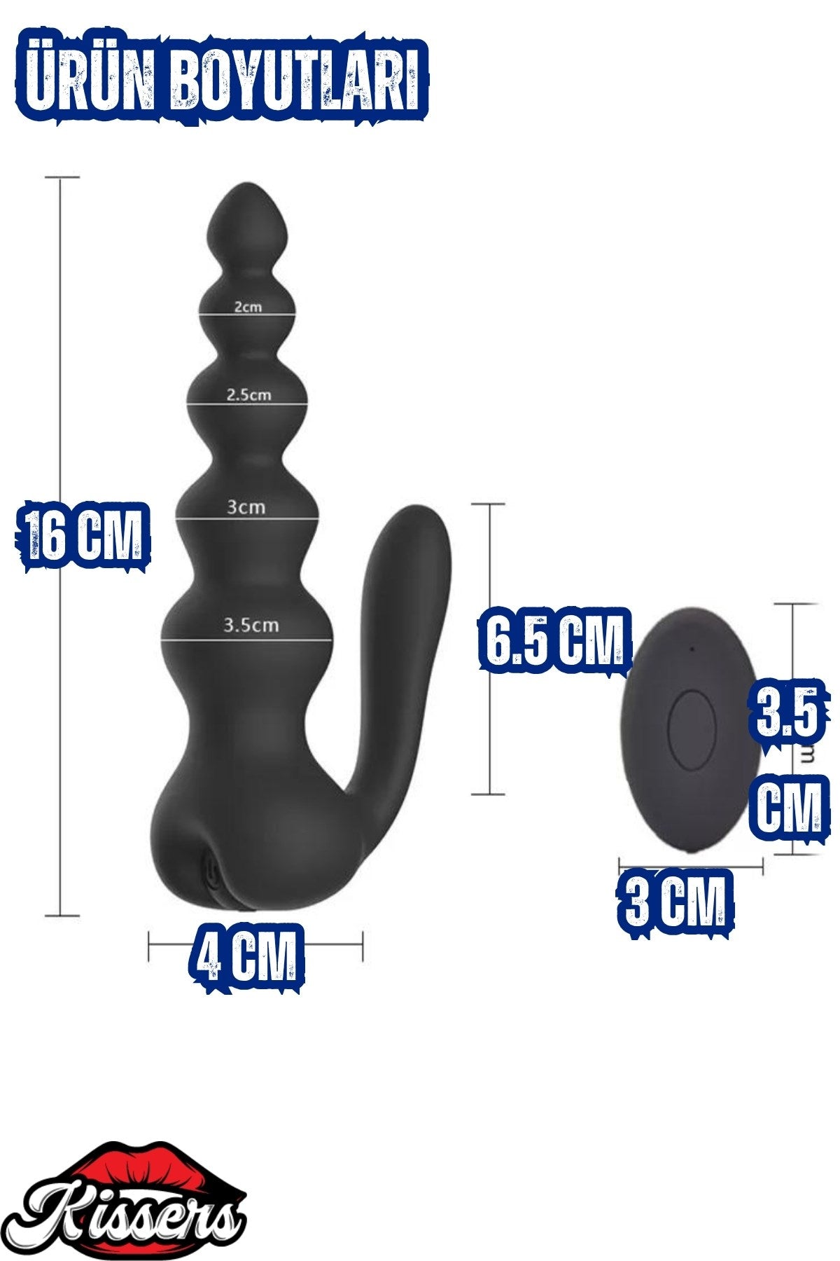 Uzaktan Kumandalı Su Geçirmez Ultra Güçlü Titreşim Modlu Boğumlu Anal Vibratör