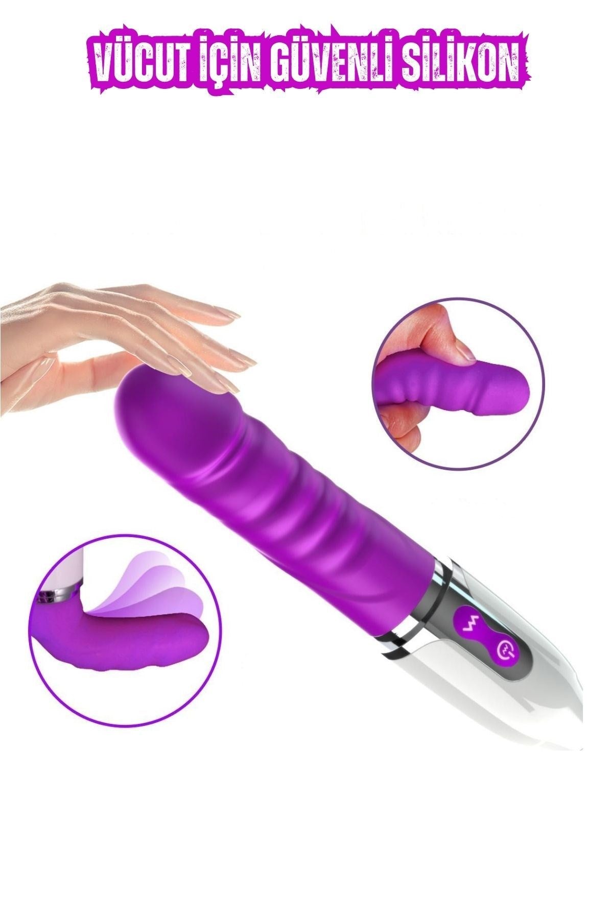 Yeni Nesil Ultra Klitoris Uyarıcı Çift Taraflı Kullanılabilir G-Spot 2 in 1 Yapay Penis Vibratör