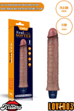 Lovetoy Penis Halkalı Klitoris Uyarıcı The Soft Double Boncuk Anal Penetratör Titreşimli 24.5 cm