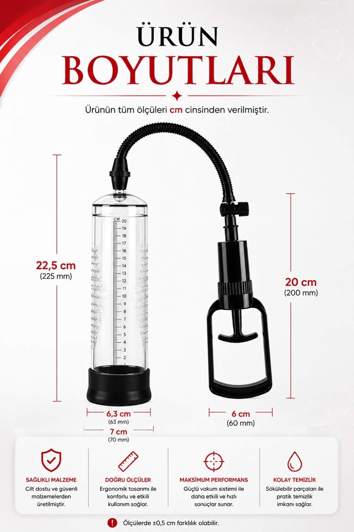 Classic ML 2 Standart Hazneli Tetikli Klasik Gelişme ve Performans Etkili Penis Pompası