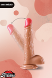 Gerçekçi Realistik Dokuda Vantuzlu Dildo Yapay Sert Penis 20 cm