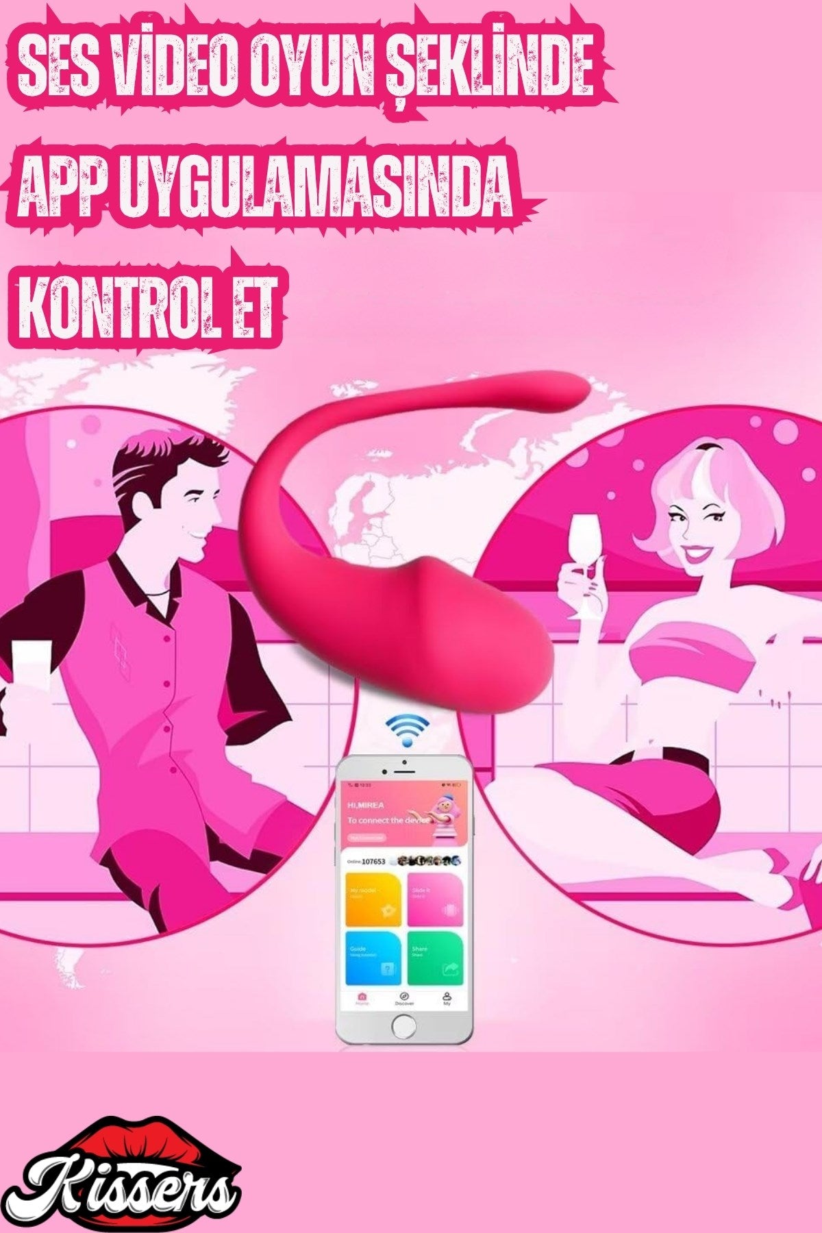 Uygulama Telefon Kontrollü Titreşimli G Nokta Ve Klitoris Uyarıcılı Public Giyilebilir Vibratör