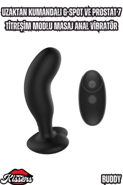 Uzaktan Kumandalı G-Spot ve 7 Titreşim Modlu Masaj Anal Vibratör
