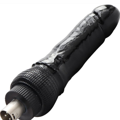 Sex Makinesi İçin 3XRL Uyumlu Siyah Penis Dildo Başlık 20 Cm