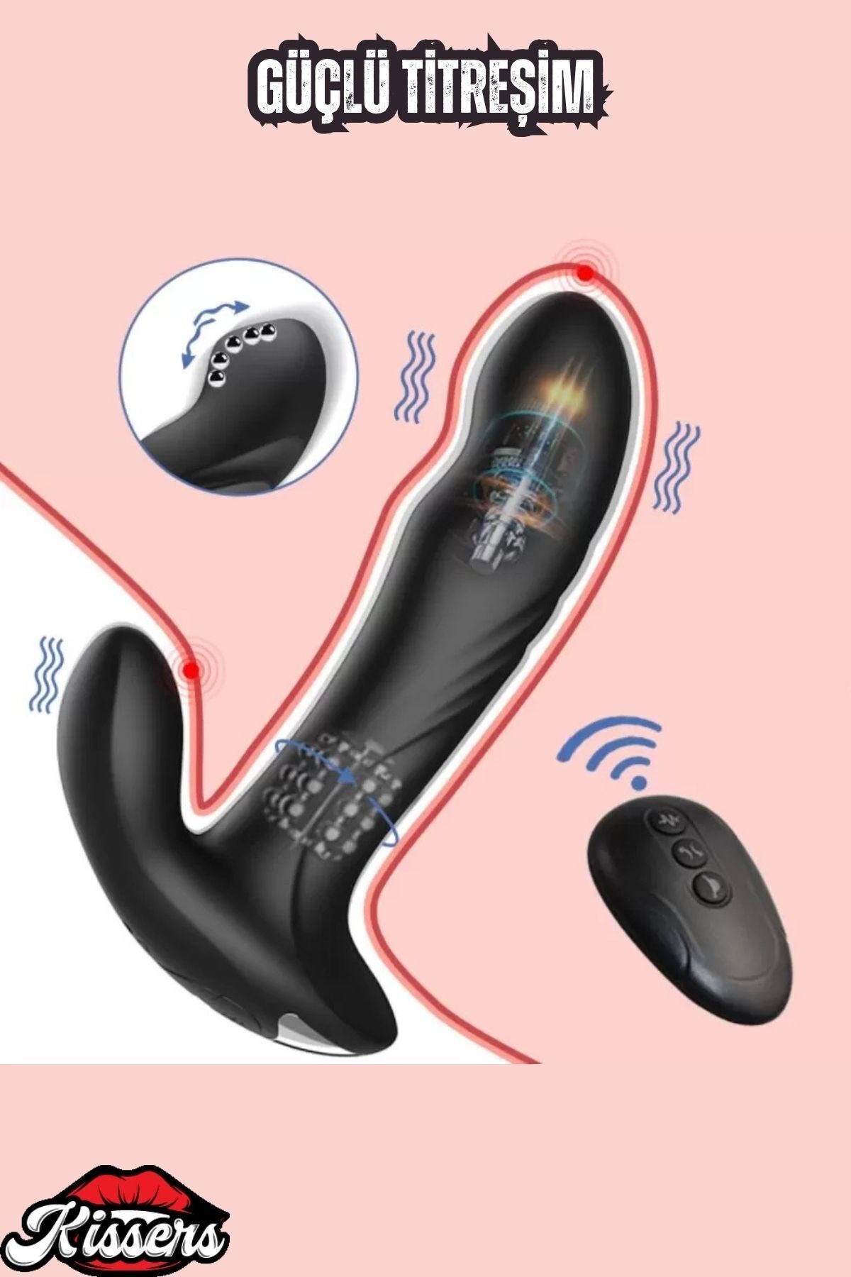 Uzaktan Kumandalı Kablosuz Kumandalı G Nokta ve Uyarıcı Masaj Vibratör