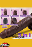 Isıtmalı Rotasyonlu İleri Geri Hareketli Ultra Realistik Uzaktan Kumandalı Dildo Penis 22 Cm