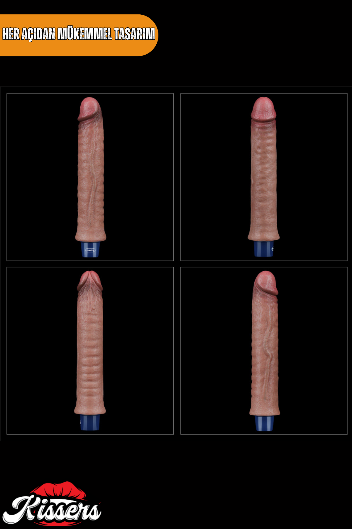 Lovetoy Penis Halkalı Klitoris Uyarıcı The Soft Double Boncuk Anal Penetratör Titreşimli 24.5 cm