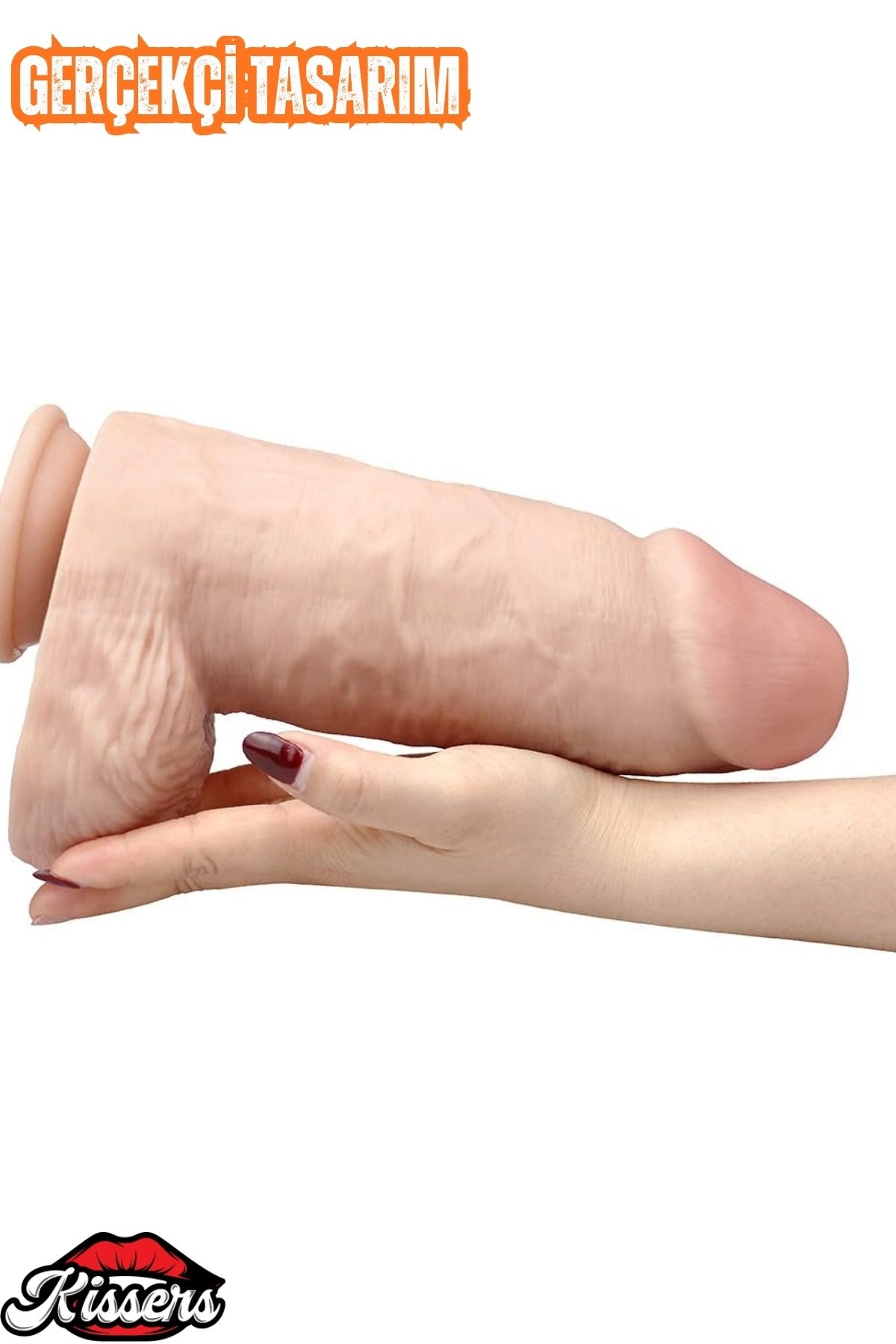 Cinsel Oyuncak Vantuzlanabilir Ultra Realistik Büyük Boy Kalın Dildo Penis 23 Cm