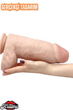 Cinsel Oyuncak Vantuzlanabilir Ultra Realistik Büyük Boy Kalın Dildo Penis 23 Cm