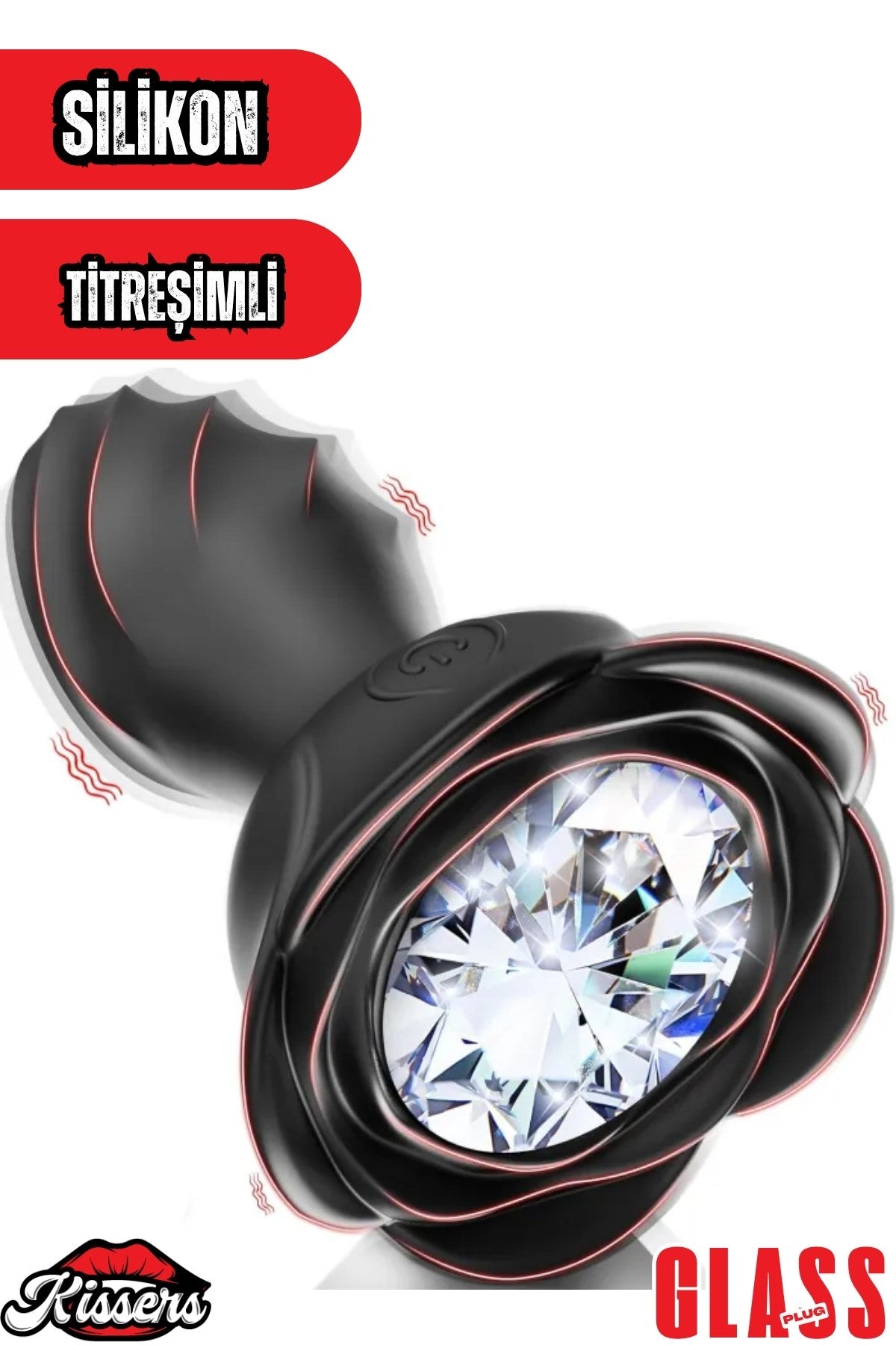 Titreşim Modlu Sprial Tasarımlı Şarjlı Titreşim Modlu Anal Uyarıcı Anal Plug Tıkaç