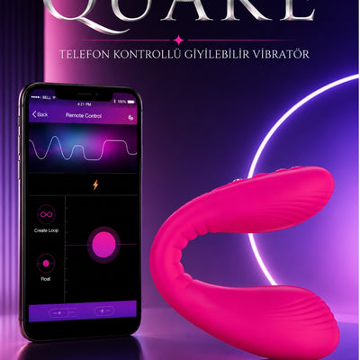 Lovense Dünyanin Her Yerinden Kontrol Edilebilen Quake Telefon Kontrollü Giyilebilir Güçlü Titreşimli Vibratör
