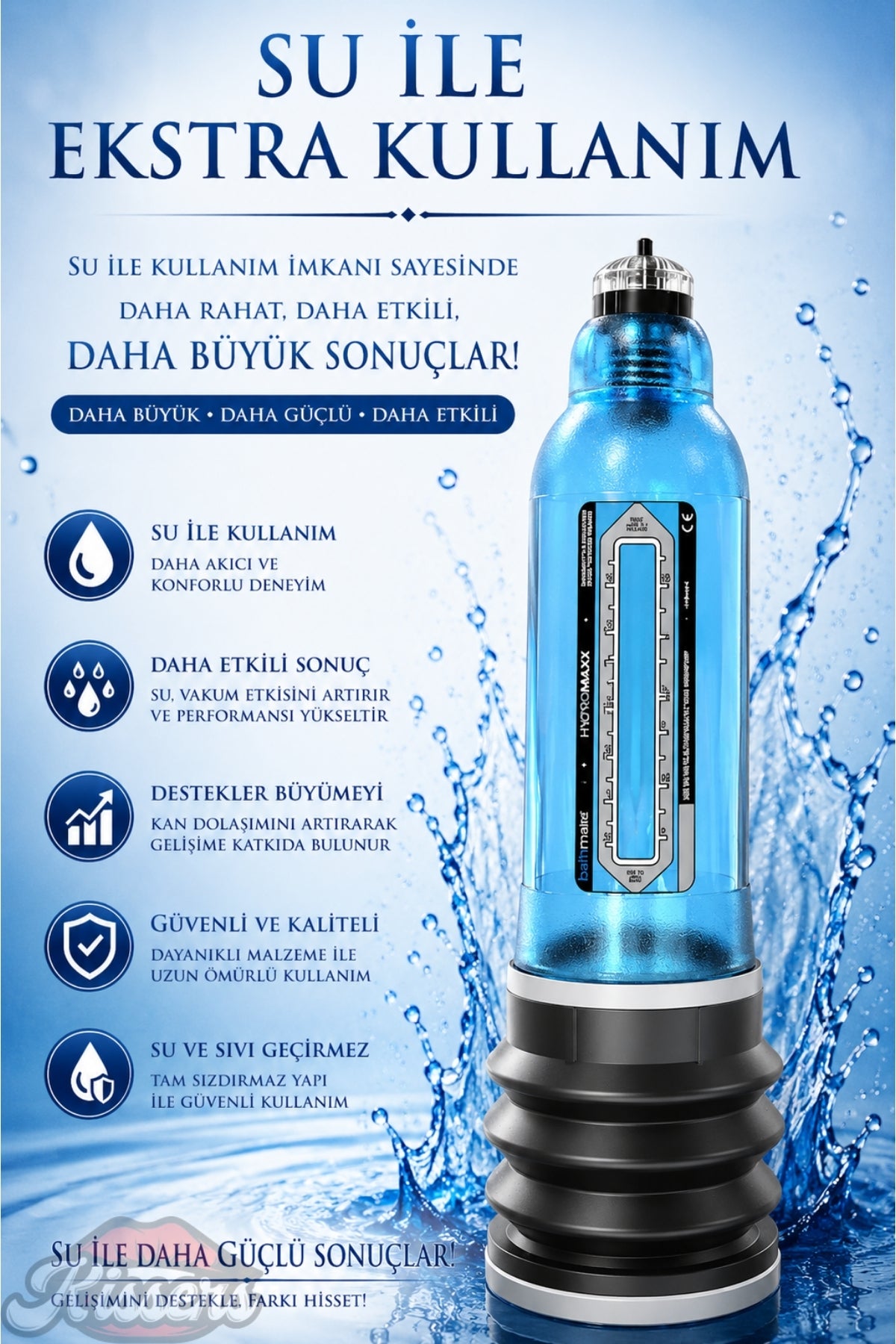 Bathmate Hydromax 5 Etkili Ultra Güçlü Hidroponik Penis Pompası