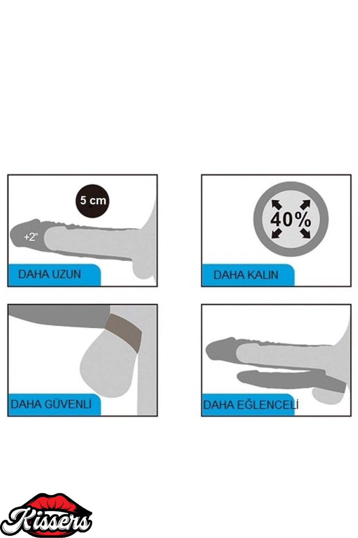 5 CM Uzatmalı Çiftli İçi Boş Testis Kavramalı 20 CM Çatal Melez Dildo Penis Kılıfı