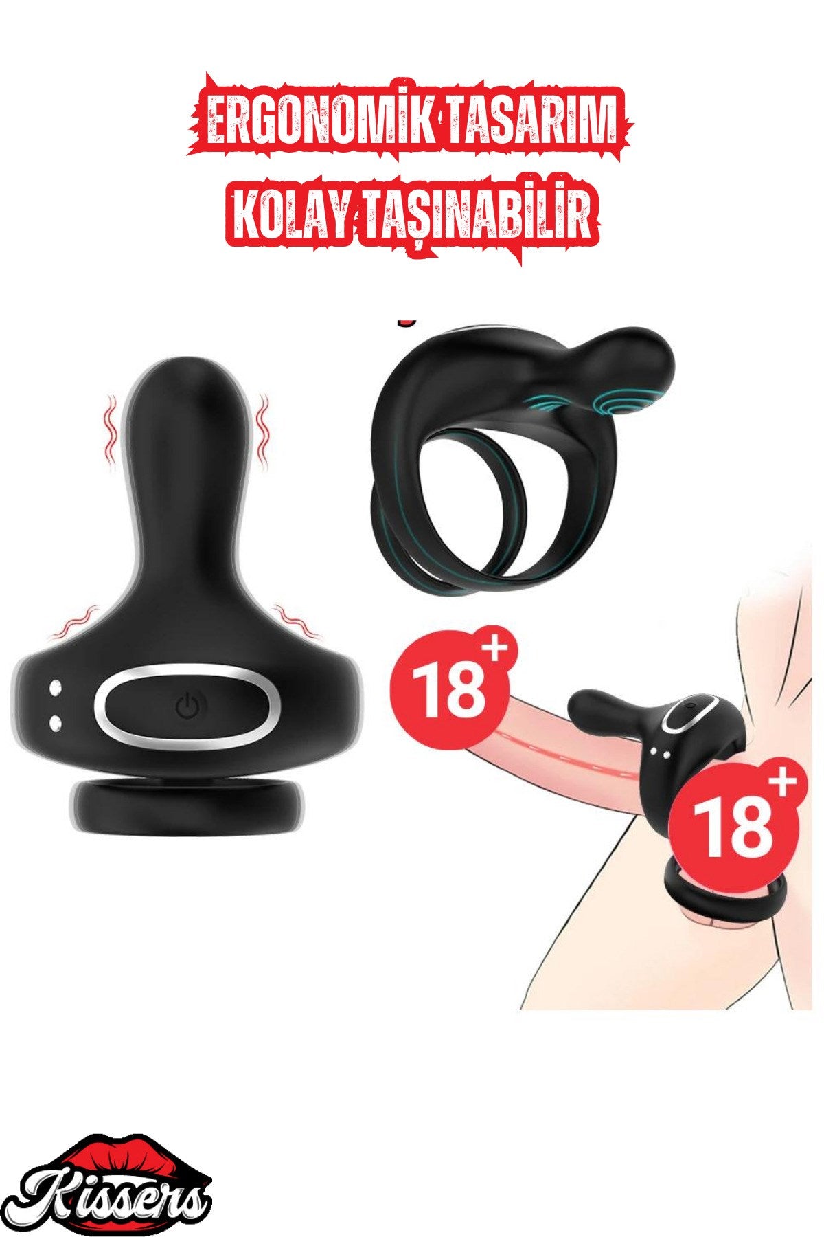 Telefon Bluetooth Kontrollü Klitoris Uyarıcı Vibratör Titreşimli Testis ve Penis Halkası