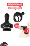 Telefon Bluetooth Kontrollü Klitoris Uyarıcı Vibratör Titreşimli Testis ve Penis Halkası