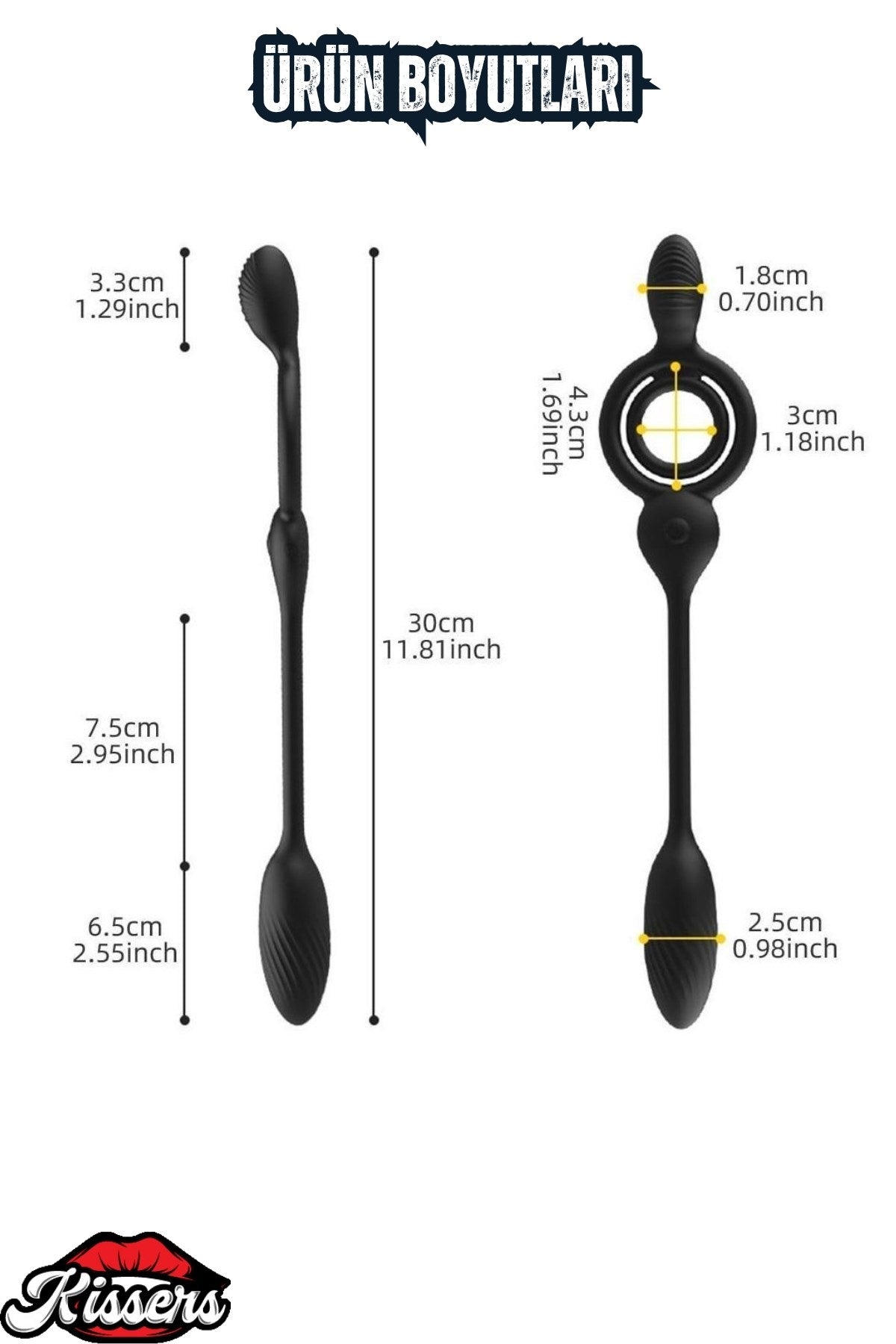 Şarjlı Kablosuz Kumandalı Perine Uyarıcı Anal Vibratör Klitoris Uyarıcı Testis Penis Halkası