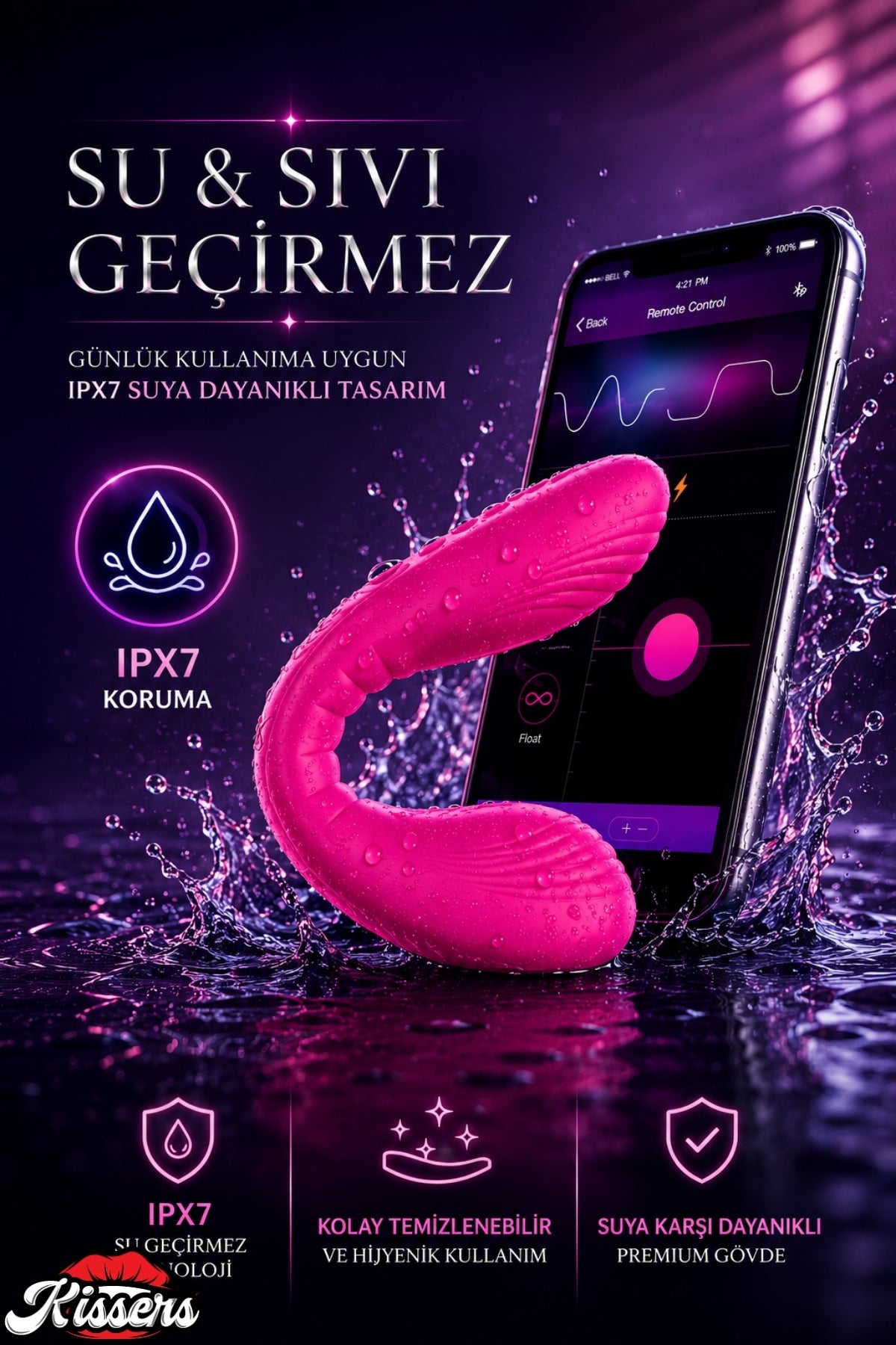 Lovense Dünyanin Her Yerinden Kontrol Edilebilen Quake Telefon Kontrollü Giyilebilir Güçlü Titreşimli Vibratör