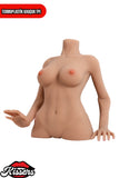 Sesli Titreşim Usb Şarjlı Anal Vajinal Isıtmalı 20,7 Kg 60 cm Beyaz Ten Sex Doll Realistik Manken