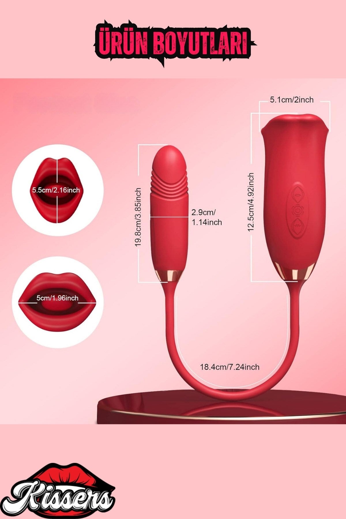 Cinsel Oyuncak Kadınlar Için 3'ü 1 Arada Anal Vajina Klitoris Titreşim Yalama Vibratör