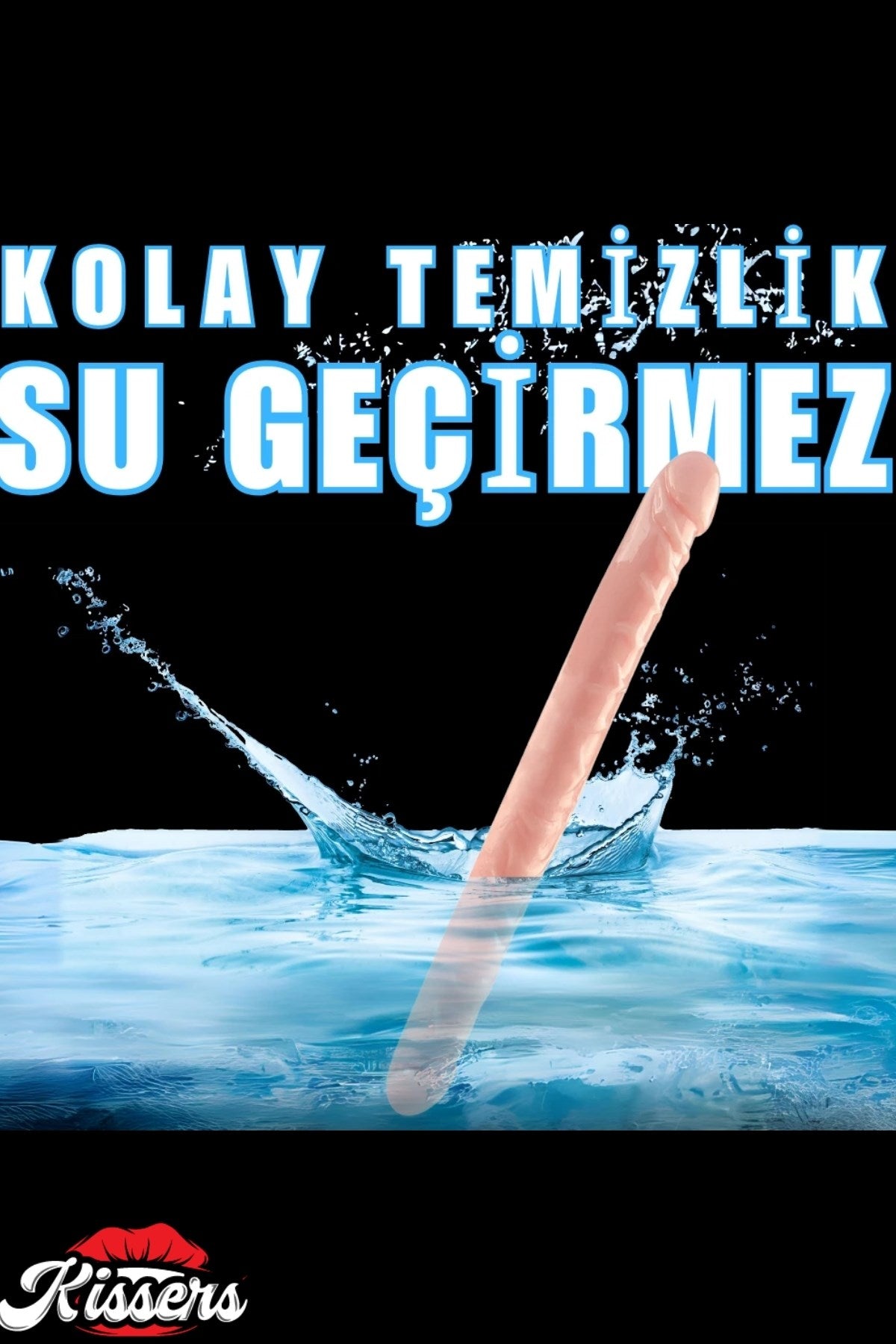 Realistik Dokuda Çift Taraflı Tırtıklı Uyarıcılı Ten Renk Gerçekçi Yapay Penis Dildo 34 Cm