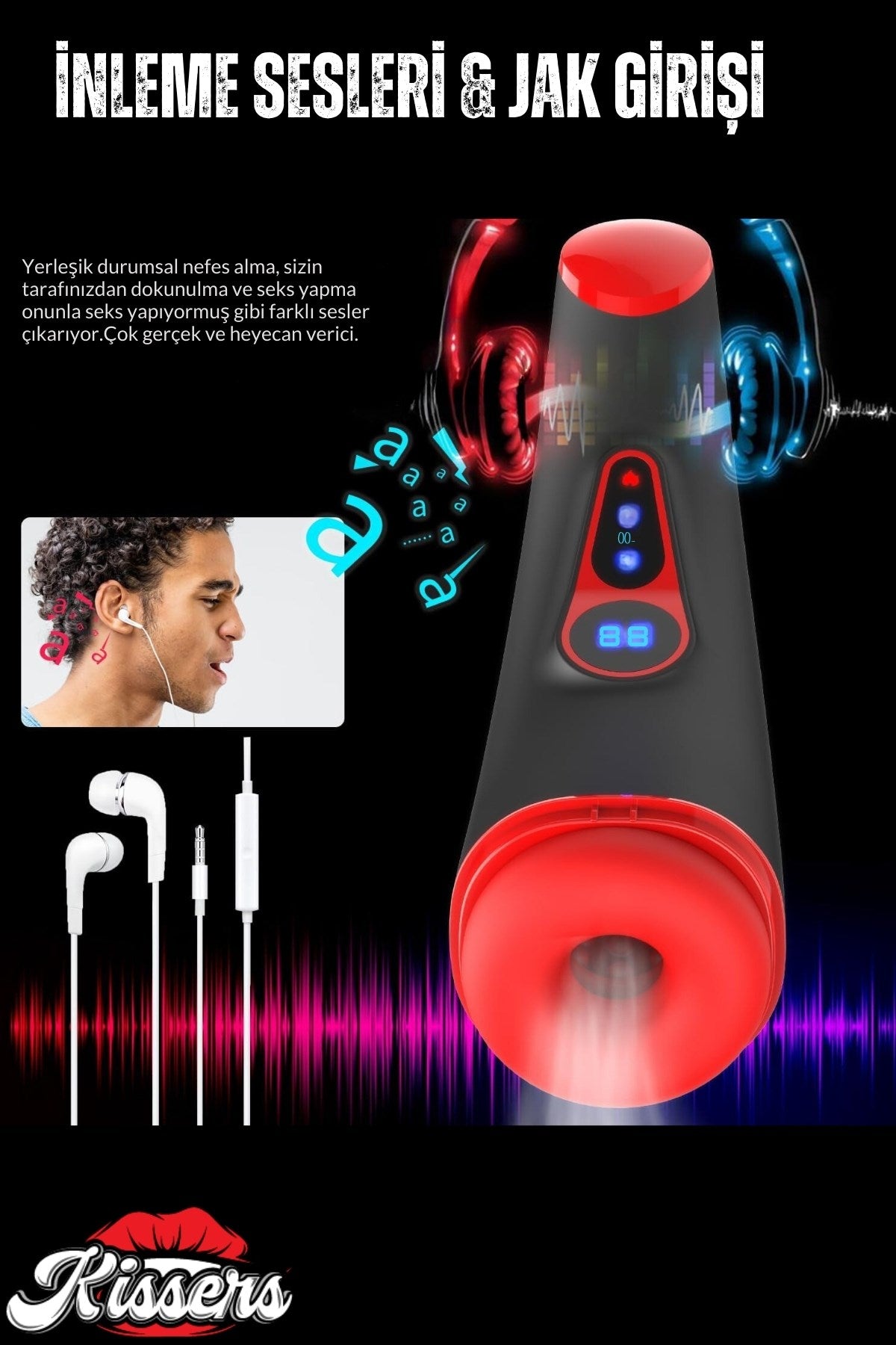 007 Pro Suck - Akıllı Isıtmalı Emiş ve Titreşim Özellikli Suni Vajina Dijital Ekranlı Mastürbatör