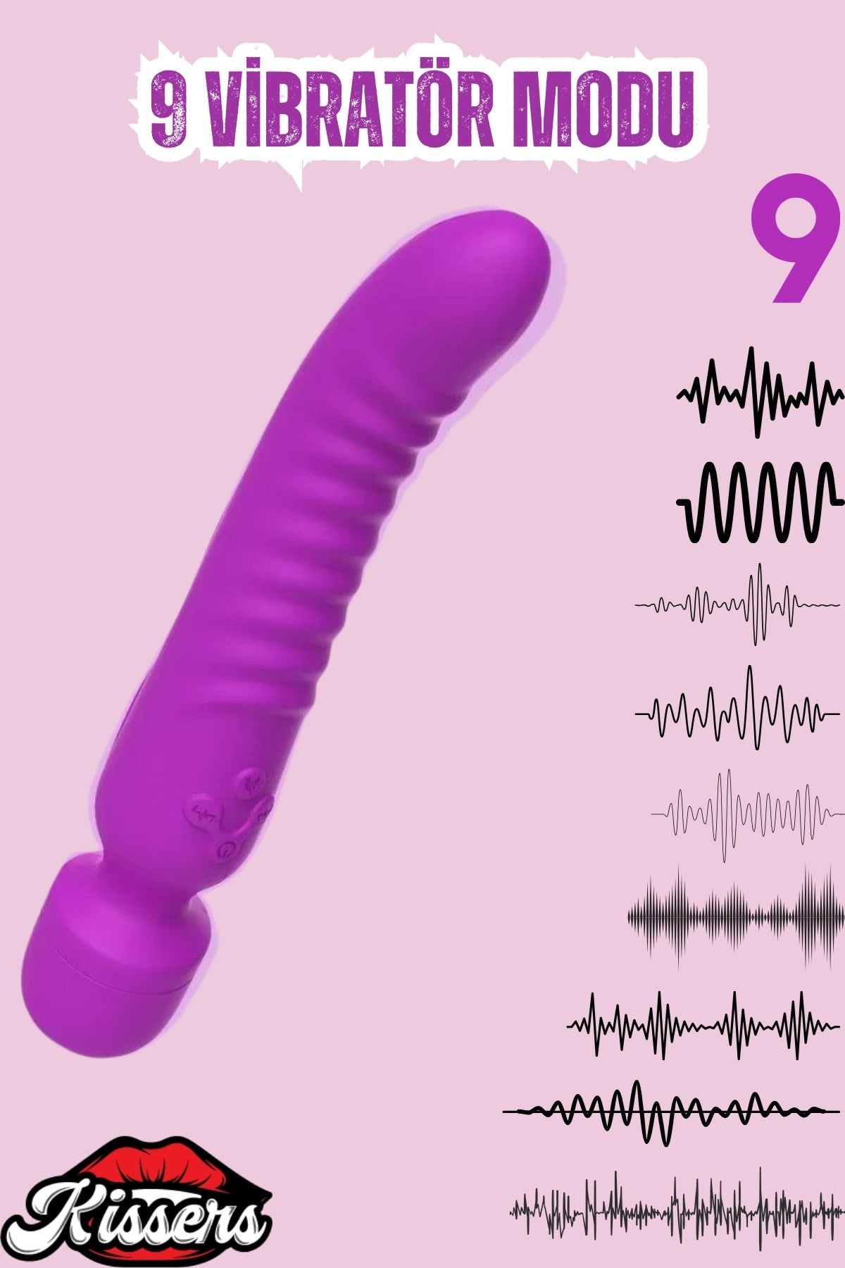Cinsel Oyuncak Klitoris Uyarıcılı Isıtmalı Çift Titreşim Motorlu Sıvı Geçirmez Vibratör Mor 23 Cm
