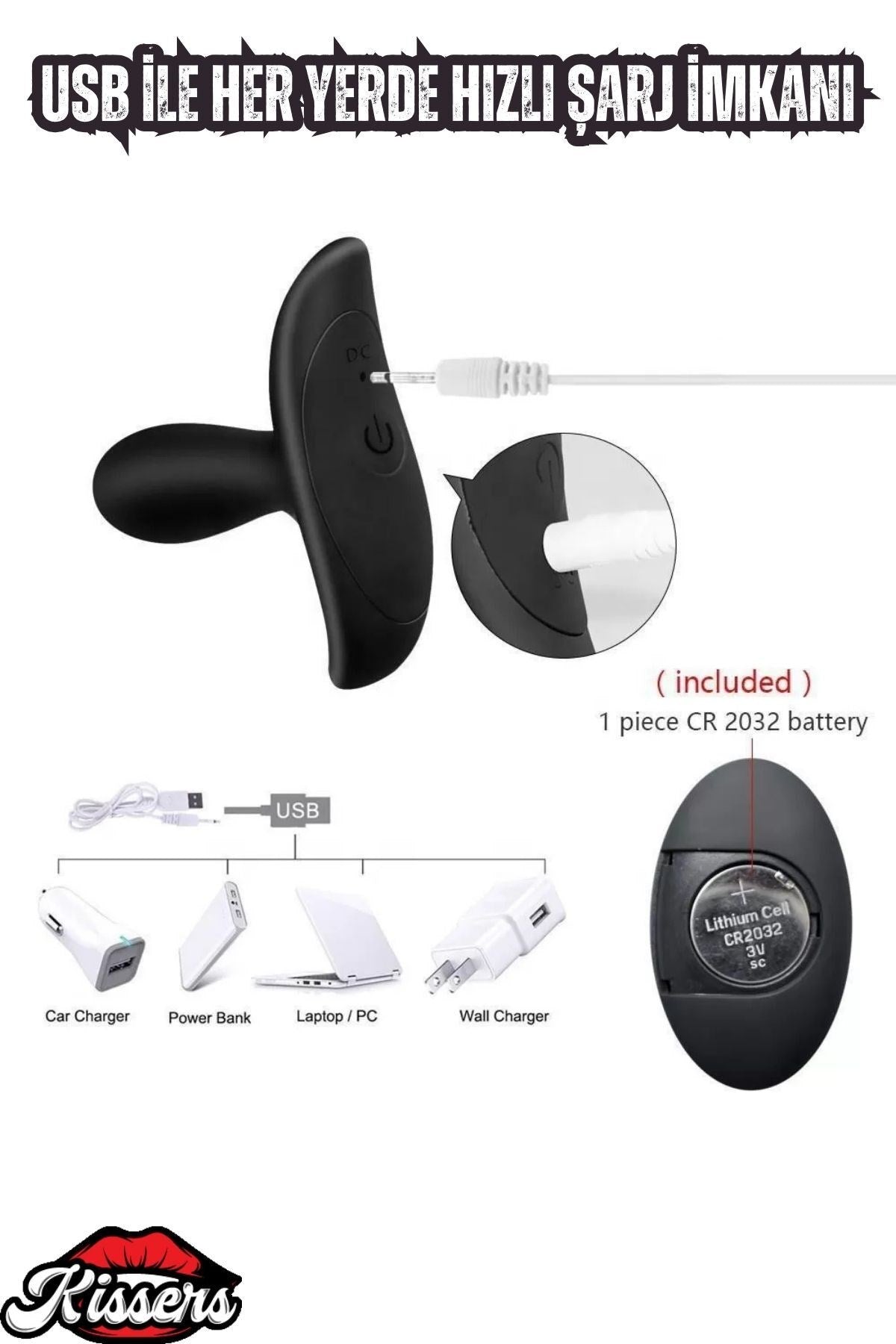 Şarjlı Kablosuz Kumandalı Güçlü Titreşimli Anal Plug Vibratör