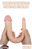 Gerçekçi Ultra Realistik Çift Başlı Ten Renkli Penis 36 Cm