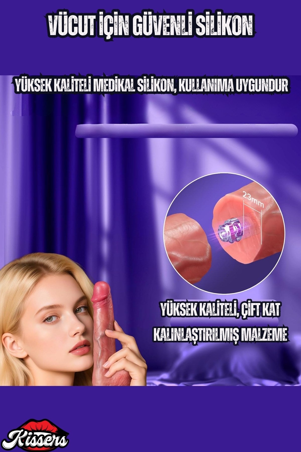 İleri Geri Hareketli Kumandalı Titreşimli Realistik G Noktası Klitoris Uyarıcılı Dildo Penis 22 Cm