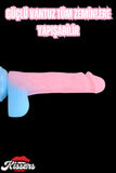 Cinsel Oyuncak Neo Renk Karanlıkta Parlayan Dildo Ultra Yumuşak Realistik Yapay Penis Dildo 22 CM