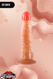 Gerçekçi Realistik Dokuda Vantuzlu Dildo Yapay Sert Penis 20 cm