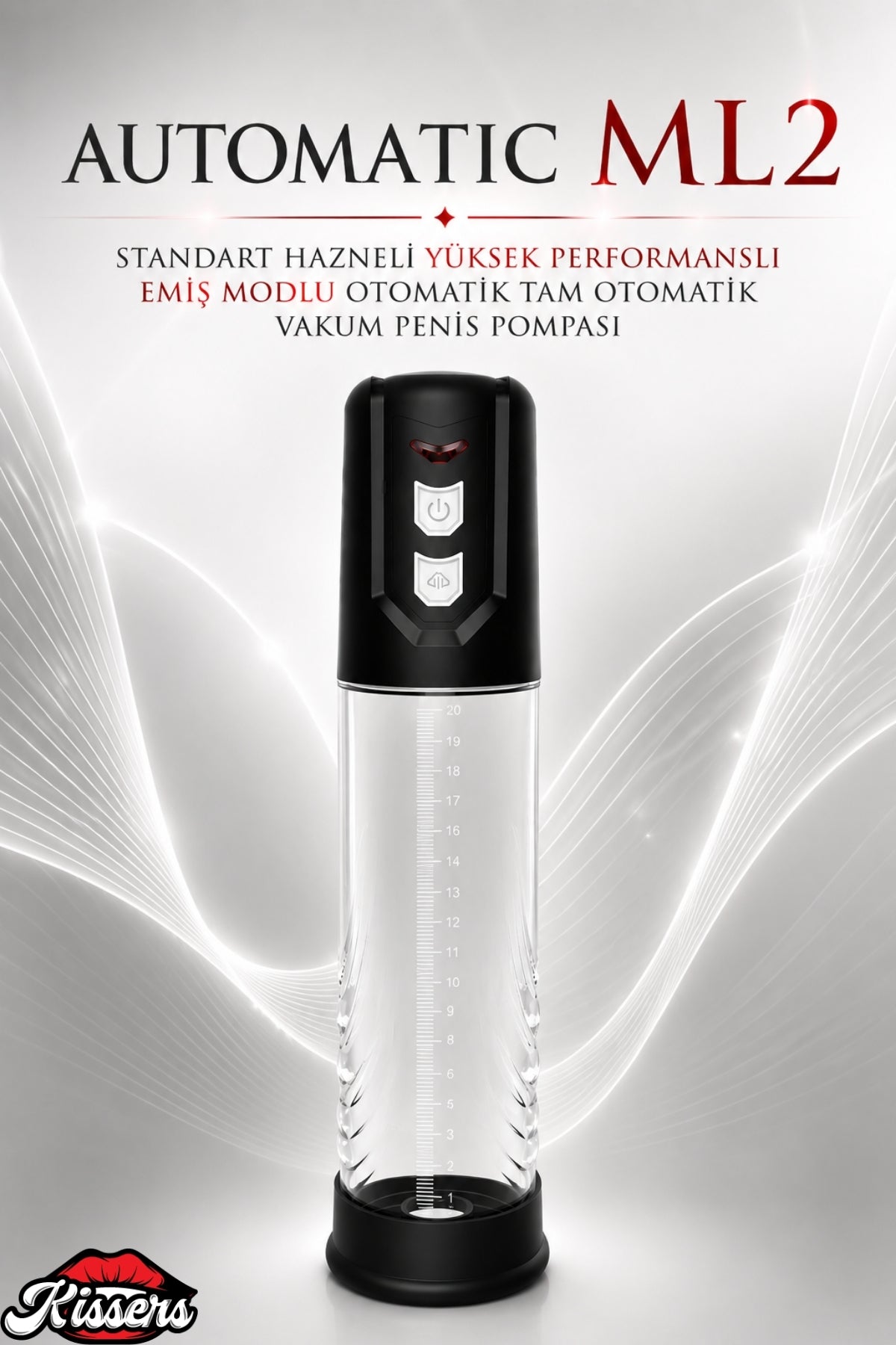 Automatic ML 2 Standart Hazneli Yüksek Performanslı Emiş Modlu Otomatik Tam Otomatik Vakum Penis Pompası
