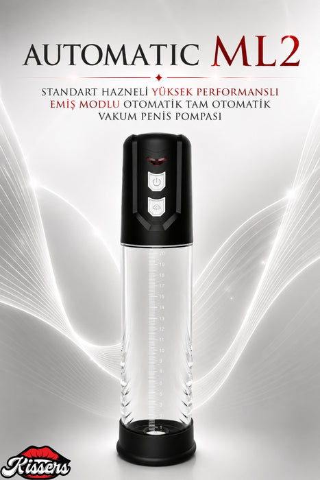 Automatic ML 2 Standart Hazneli Yüksek Performanslı Emiş Modlu Otomatik Tam Otomatik Vakum Penis Pompası