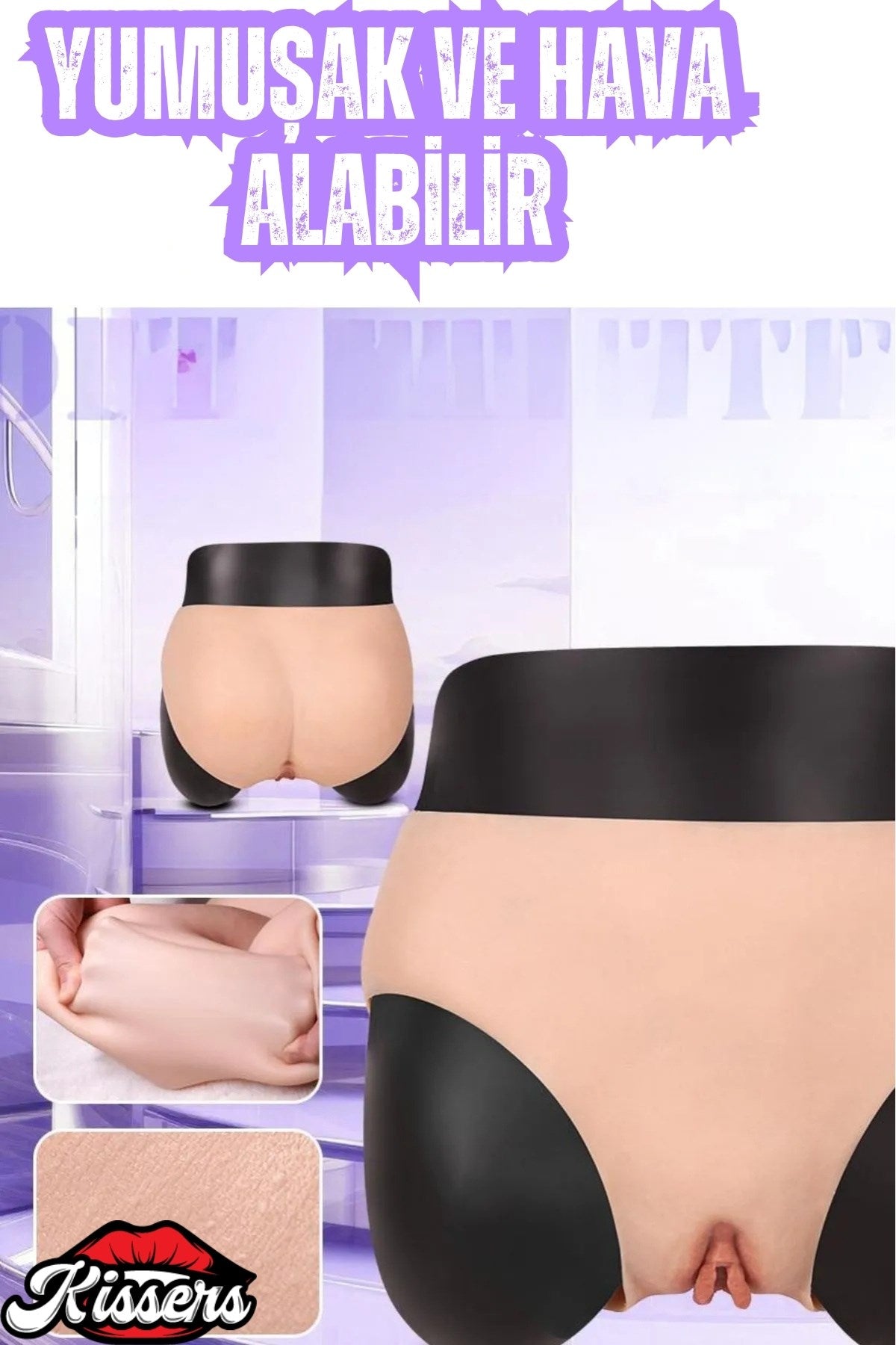 Medikal Silikon Gerçekçi Cilt Dostu Kalça Kaldırıcı Penis Gizleyici Yapay Giyilebilir Vajina