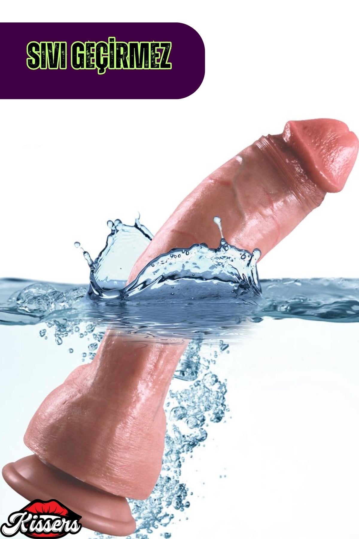 Ultra Yumuşak Damarlı Çift Katmanlı Silikon Gerçekçi Testisli Dildo Mega Boy Penis 22 Cm Steve