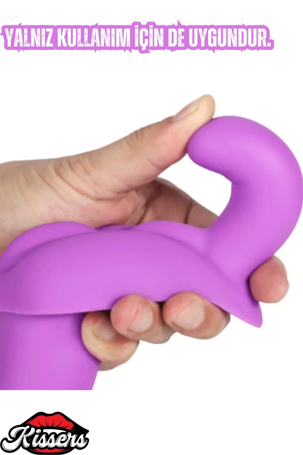 Uyarıcı Tamponlu Ultra Yumuşak Dokulu Lezbiyen Çift Taraflı Kemerli Silikon Dildo Penis