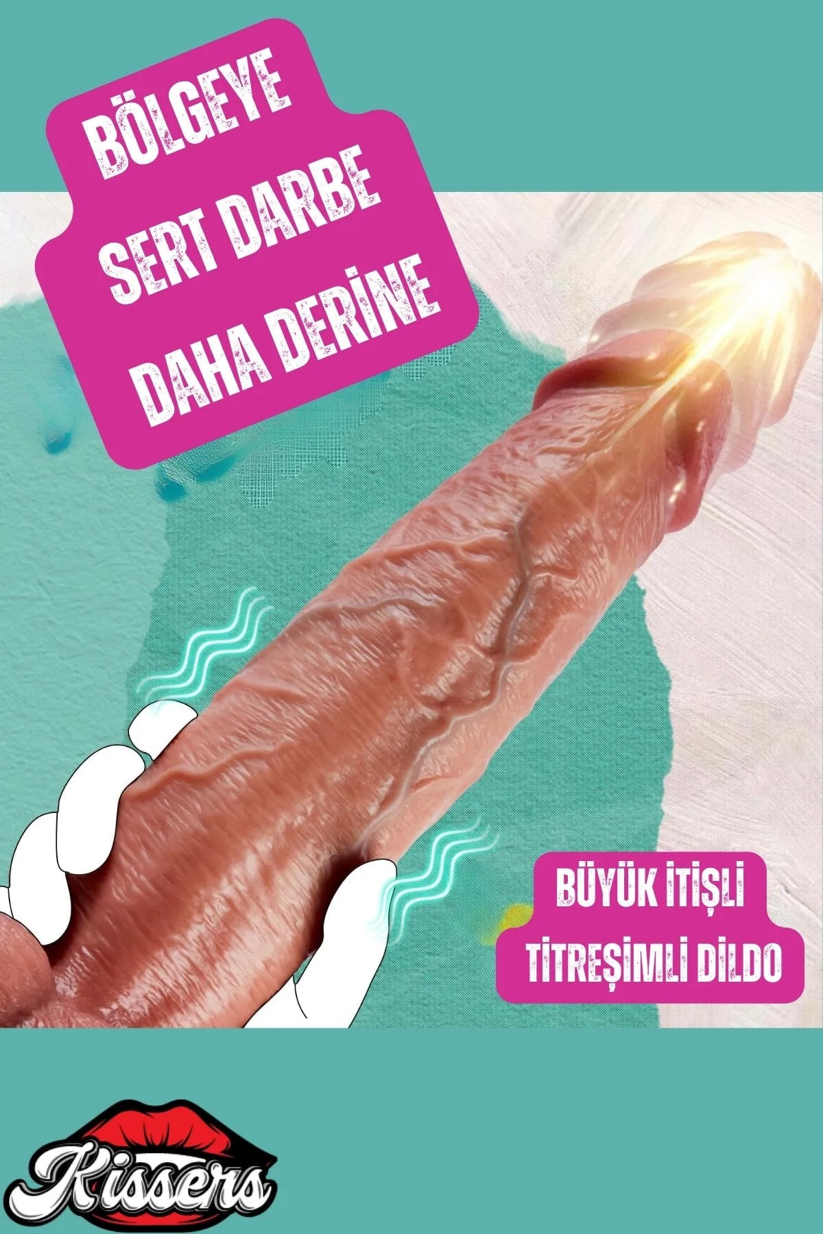 Isıtmalı Rotasyonlu İleri Geri Hareketli Ultra Realistik Uzaktan Kumandalı Melez Dildo Penis 23 Cm