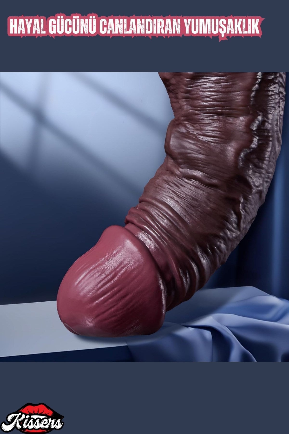 Ultra Realistik Esnek Kayar Deri Eğilip Bükülebilir Ten Dildo 22 Cm