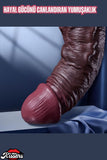 Ultra Realistik Esnek Kayar Deri Eğilip Bükülebilir Ten Dildo 22 Cm