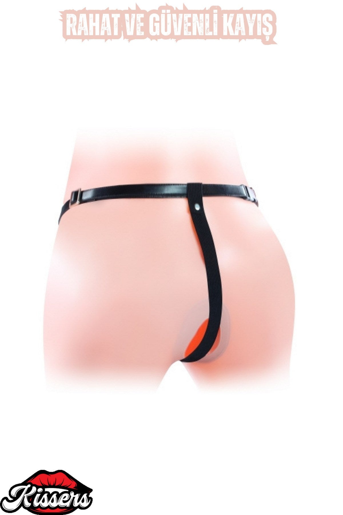 Strap On Belden Bağlamalı Çift Taraflı Penis Dildo 13 Cm