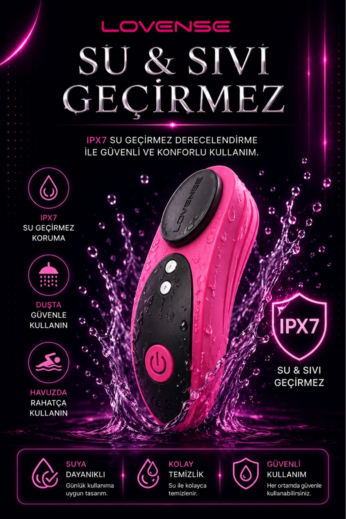 Lovense Dünyanin Her Yerinden Kontrol Edilebilen Ferri Telefon Kontrollü Giyilebilir Güçlü Titreşimli Vibratör